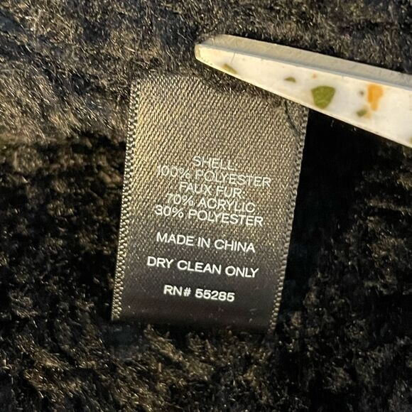 EXPRESS faux suede motorcycle jacket fleece lining M - Picture 6 of 8